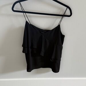 J. Crew Black Layered Camisole Top